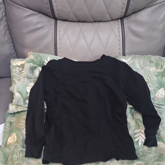 Polo by Ralph Lauren Kids Black Long Sleeve Tee with Bear Design - Picture 2 of 2